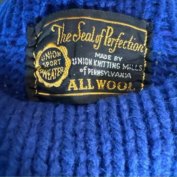 Union knitting mills of Pennsylvania union sport sweater all wool Sz small - Picture 7 of 10